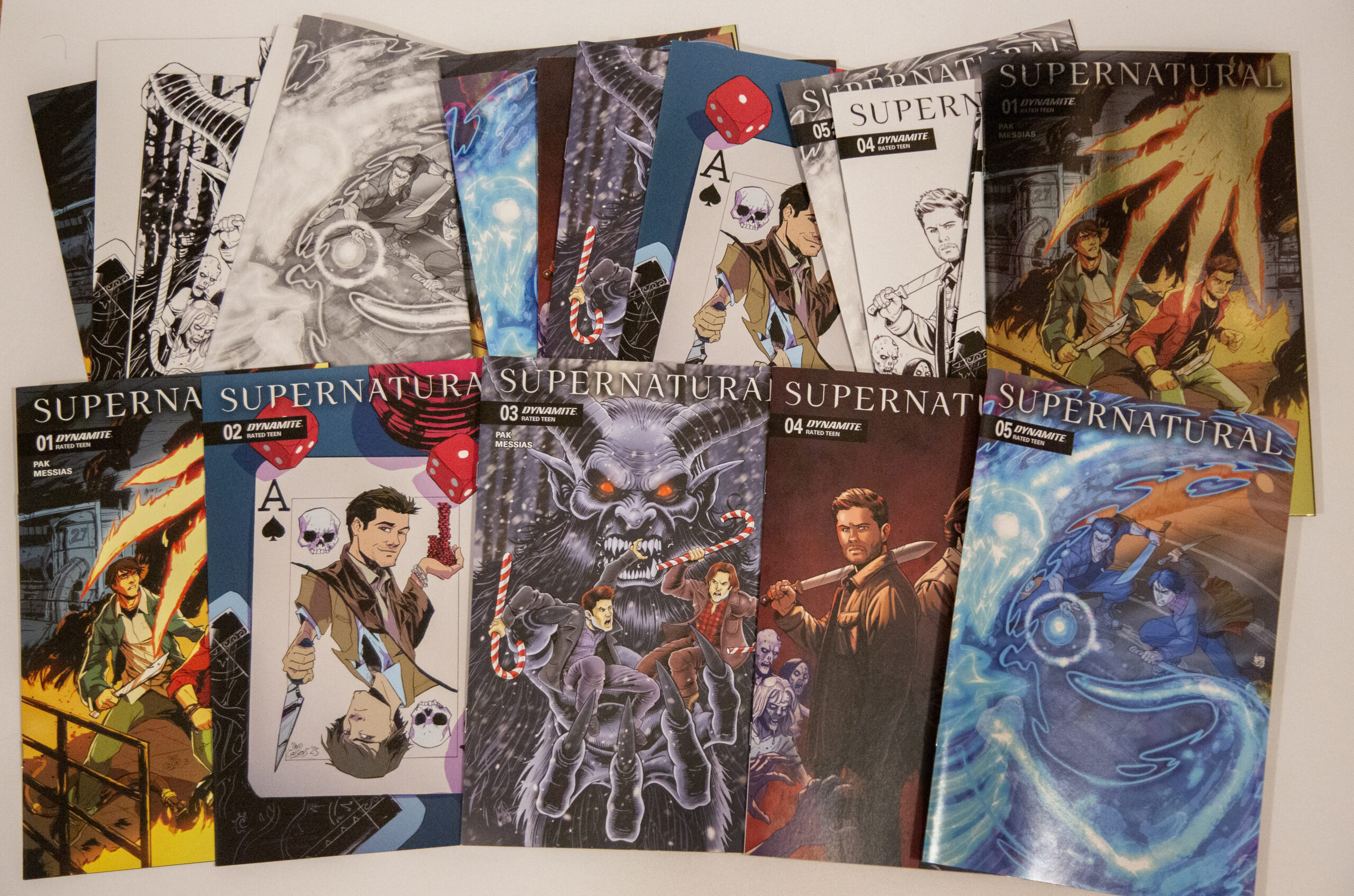 SUPERNATURAL #1-5 comic set – Awesome variants! – 20 comics total